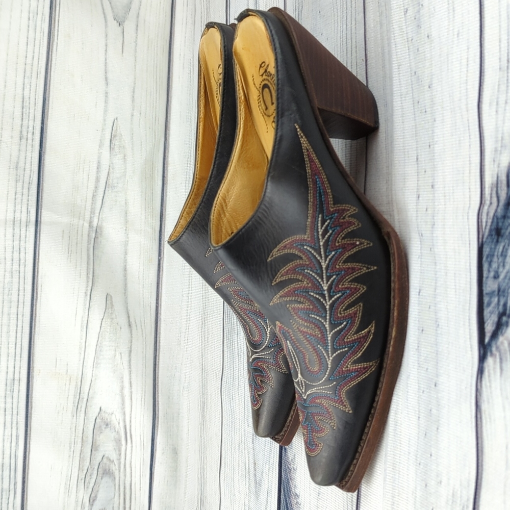 Charlie 1 Horse Mayela Slide By Lucchese Show Size 8 - Picture 4 of 11